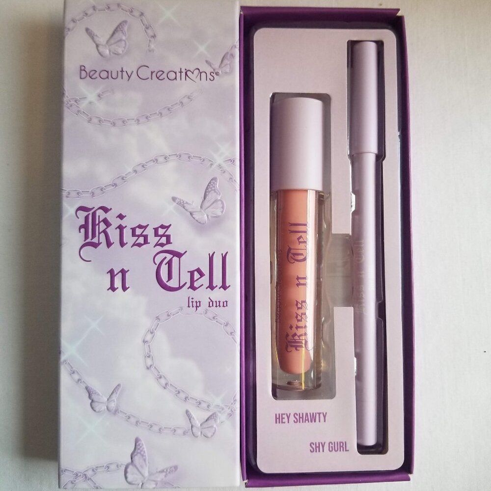 Beauty Creations - Baby Girl Lip Duo in Kiss N Tell: Shy Girl (Deep-brown Line)